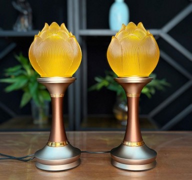 Đèn nụ sen Lưu ly cao cấp 